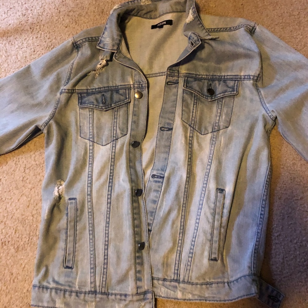 Men's Jackson Distressed Jean Jacket